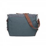 Wholesale Tri-Color Canvas Messenger Bag